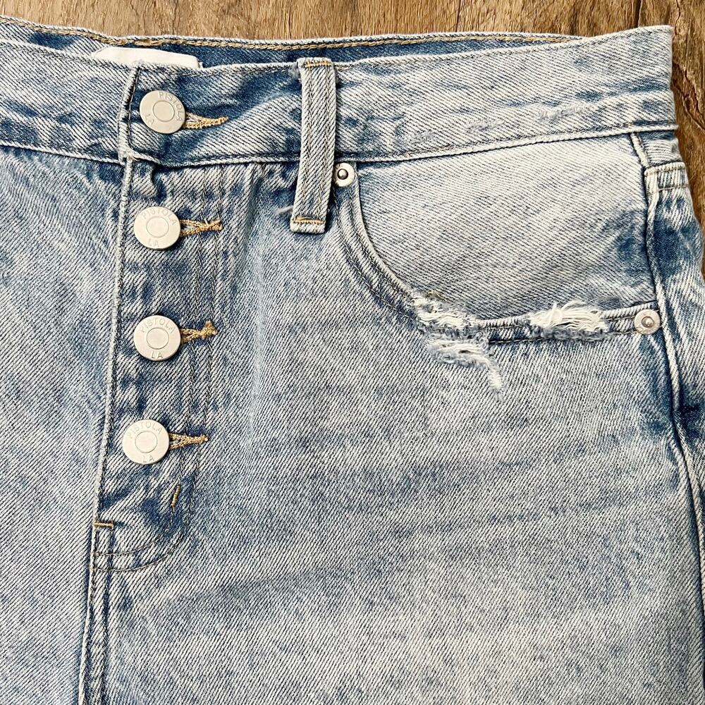 Pistola Women's Nova Relaxed High Rise Cut Off‎ Short en Adams Size 28 - Picture 8 of 12
